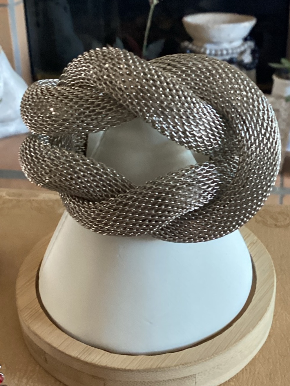 Sarah Cavender Metalworks Silver Mesh Knot Bracelet